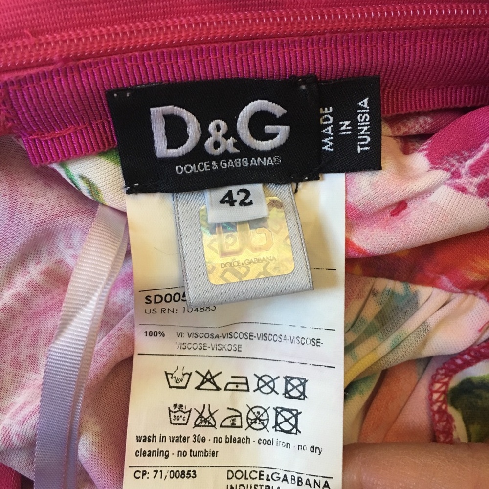 Dolce and Gabbana Floral Pink Dress - Picture 6 of 7